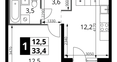 Appartement 1 chambre dans Leninsky District, Fédération de Russie