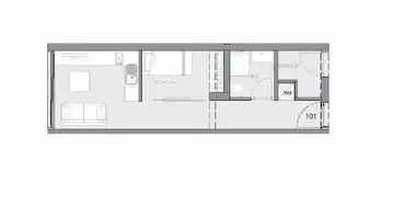 Apartamento 2 habitaciones en Limassol District, Chipre