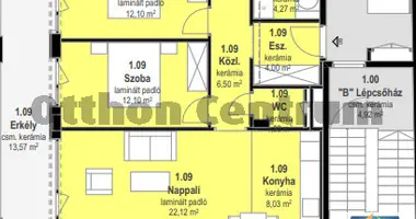 Apartamento 3 habitaciones en Budapest, Hungría