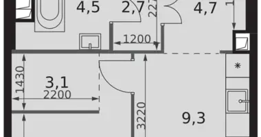 Appartement 1 chambre dans North-Western Administrative Okrug, Fédération de Russie