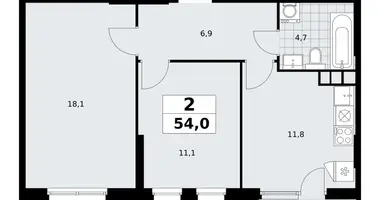 Apartamento 2 habitaciones en South-Western Administrative Okrug, Rusia