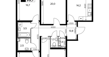 Appartement 4 chambres dans Leninsky District, Russie