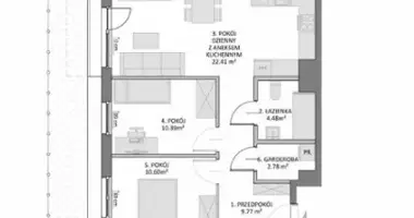 Apartamento 3 habitaciones en Danzig, Polonia