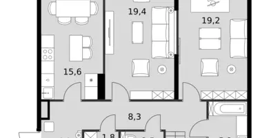 Apartamento 5 habitaciones en North-Western Administrative Okrug, Rusia