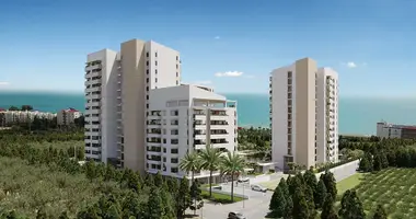 Apartamento 2 habitaciones con balcón, con airea acondicionado, con vista al mar en Toroslar, Turquía