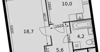 Appartement 1 chambre dans Razvilka, Fédération de Russie