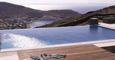 Вилла 5 комнат  с видом на море, с бассейном, с видом на горы в Korissia, Греция