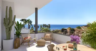 Penthouse 3 bedrooms with Air conditioner, with Sea view, with parking in Mijas, Spain