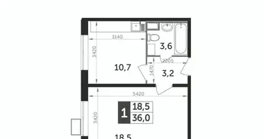 Apartamento 1 habitación en Leninsky District, Rusia