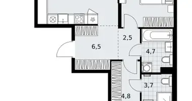 Mieszkanie 2 pokoi w Kommunarka, Rosja
