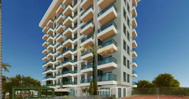 2 room apartment with parking, with elevator, with swimming pool in Mahmutlar, Turkey