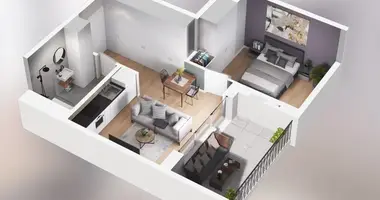 Apartamento 2 habitaciones en Poznan, Polonia