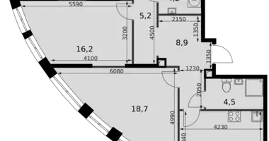 Apartamento 3 habitaciones en North-Western Administrative Okrug, Rusia