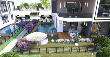 Penthouse 5 rooms with balcony, with furniture, with elevator in Alanya, Turkey