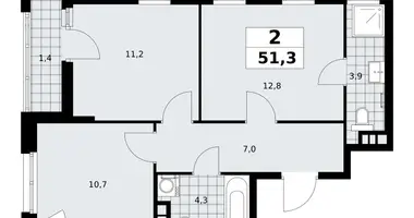 Квартира 2 комнаты в поселение Сосенское, Россия