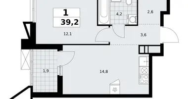 Appartement 1 chambre dans poselenie Sosenskoe, Fédération de Russie