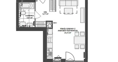 Apartamento 1 habitación en Danzig, Polonia