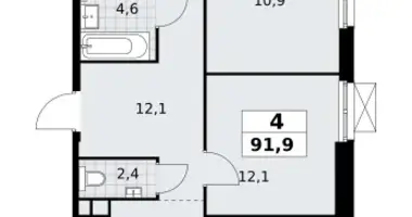 Appartement 4 chambres dans South-Western Administrative Okrug, Fédération de Russie