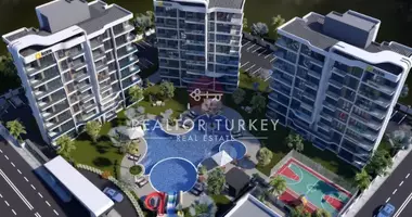 1 room apartment with elevator, with garden, with sauna in Yenbey, Turkey