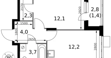 Apartamento 1 habitación en Sapronovo, Rusia