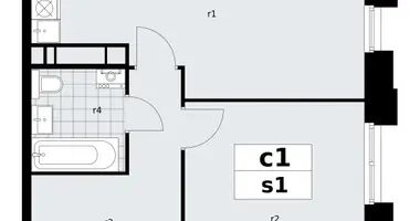 Apartamento 1 habitación en poselenie Sosenskoe, Rusia