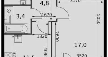 Appartement 1 chambre dans Razvilka, Fédération de Russie