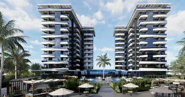 2 room apartment with balcony, with furniture, with elevator in Incekum, Turkey