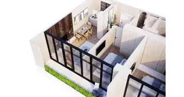 Apartamento 2 habitaciones en Batumi, Georgia