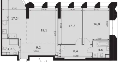 Appartement 3 chambres dans Konkovo District, Fédération de Russie