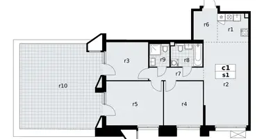 Apartamento 4 habitaciones en poselenie Sosenskoe, Rusia