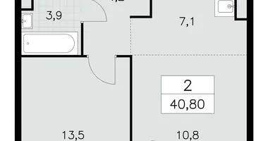 Wohnung 2 zimmer in Südwestlicher Verwaltungsbezirk, Russland