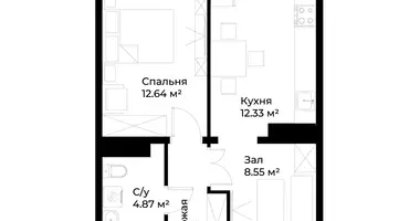 Квартира 1 комната в Ташкент, Узбекистан