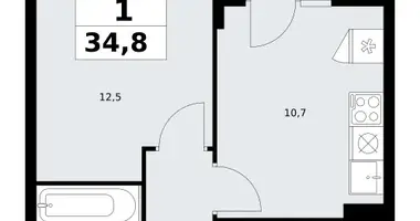 Wohnung 1 zimmer in Troizk, Russland