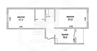 Appartement 2 chambres dans Brest, Biélorussie