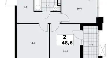 Appartement 2 chambres dans poselenie Sosenskoe, Fédération de Russie