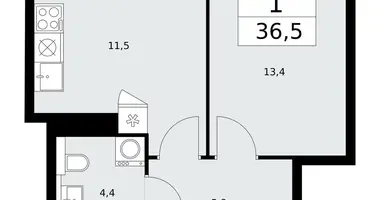 Apartamento 1 habitación en poselenie Sosenskoe, Rusia