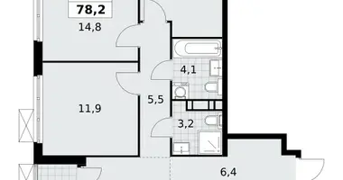 Apartamento 4 habitaciones en Moscú, Rusia