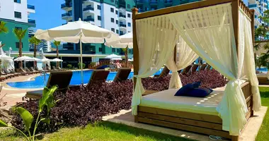 Apartamento 2 habitaciones con aparcamiento, con vista al mar, con la piscina en Alanya, Turquía