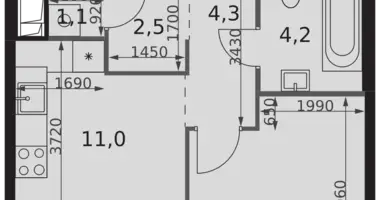 Appartement 1 chambre dans North-Western Administrative Okrug, Fédération de Russie