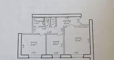 Apartamento 2 habitaciones en Brest, Belarús