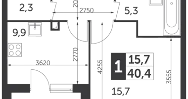 Wohnung 1 Zimmer in Nordöstlicher Verwaltungsbezirk, Russland