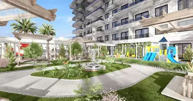 1 room apartment with terrace, with gaurded area, with бассейн in Gazipasa, Turkey