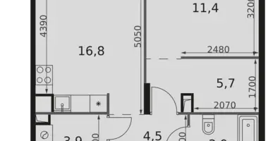 Appartement 1 chambre dans Rostokino District, Fédération de Russie