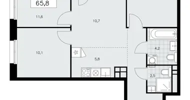 Apartamento 4 habitaciones en poselenie Sosenskoe, Rusia