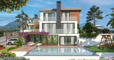 Villa 4 chambres avec Balcon, avec Climatiseur, avec Vue sur la mer dans Agios Epiktitos, Chypre du Nord