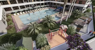 1 room apartment with balcony, with elevator, with mountain view in Mersin, Turkey