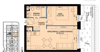 Wohnung 2 Zimmer in Posen, Polen