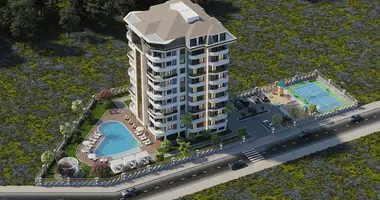 Penthouse 5 Zimmer mit Balkon, mit Klimaanlage, mit Meerblick in Avsallar, Türkei