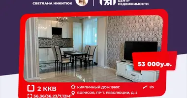 Apartamento 2 habitaciones en Borisov, Bielorrusia