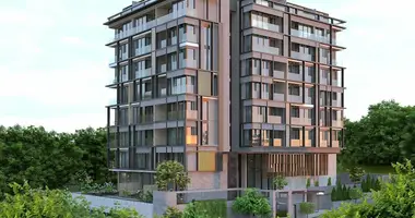 Ático 3 habitaciones con balcón, con airea acondicionado, con vista al mar en Avsallar, Turquía